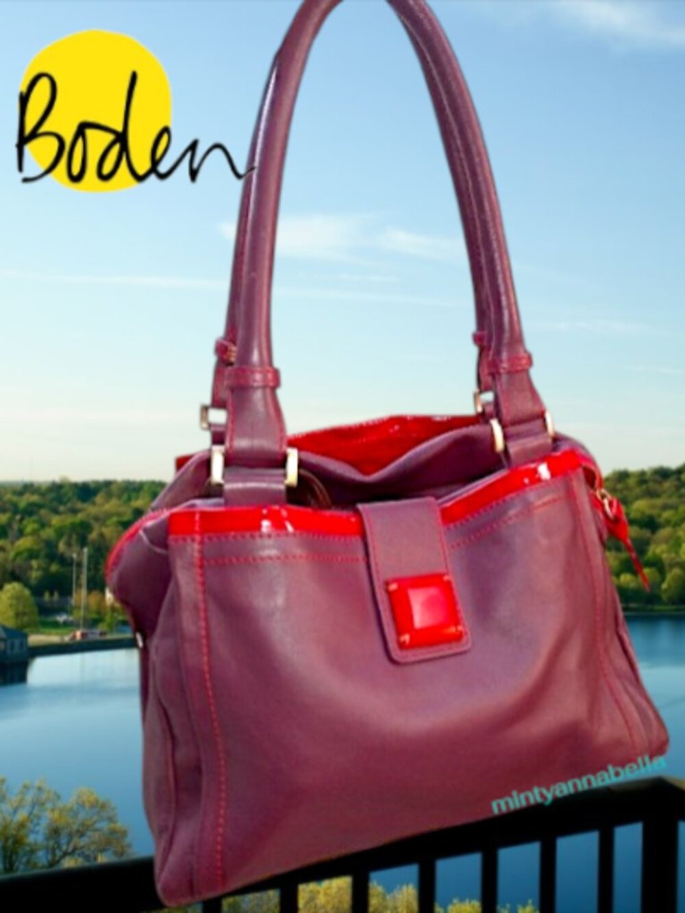 RARE Boden Leather Handbag
